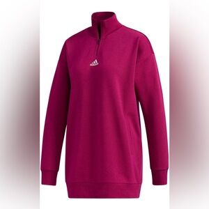 adidas Women's Essentials Comfort Elongated 1/4 Zip Sweatshirt